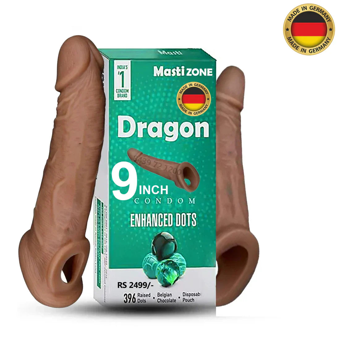 9 Dragon Condom with Realistic Texture 9 inch Reusable Man Condoms