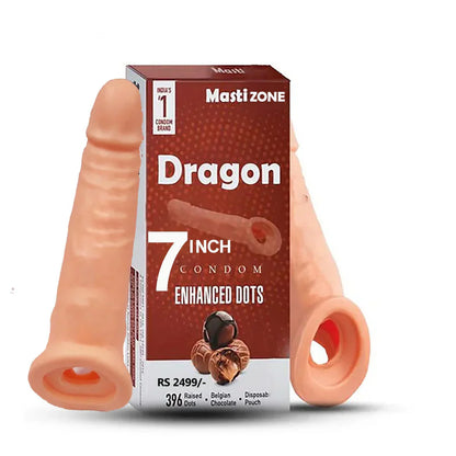 7 Dragon Condom with Realistic Texture 7 inch Reusable Man Condoms